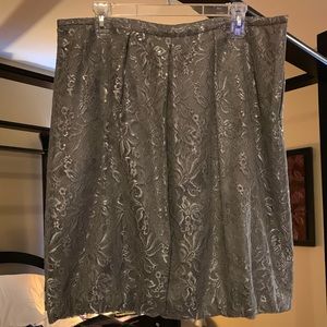 Silver skirt